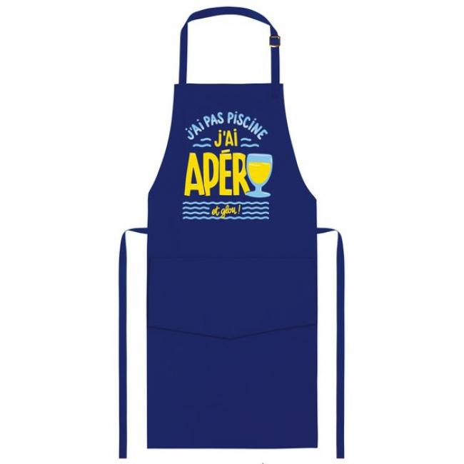 Tablier adulte Piscine Bleu